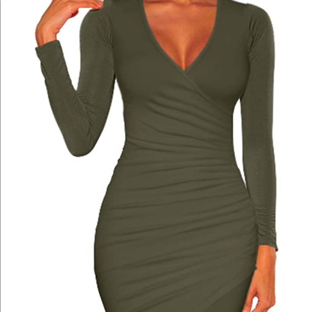 Olive Green Dress